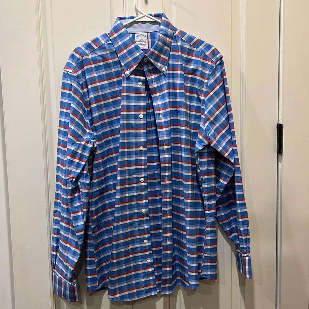 Brooks Brothers Men's Large Regent Fit Oxford Button Down Shirt